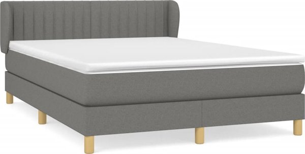 vidaXL Lozko kontynentalne me to matelas, skouro auro tkanina 140x200 cm