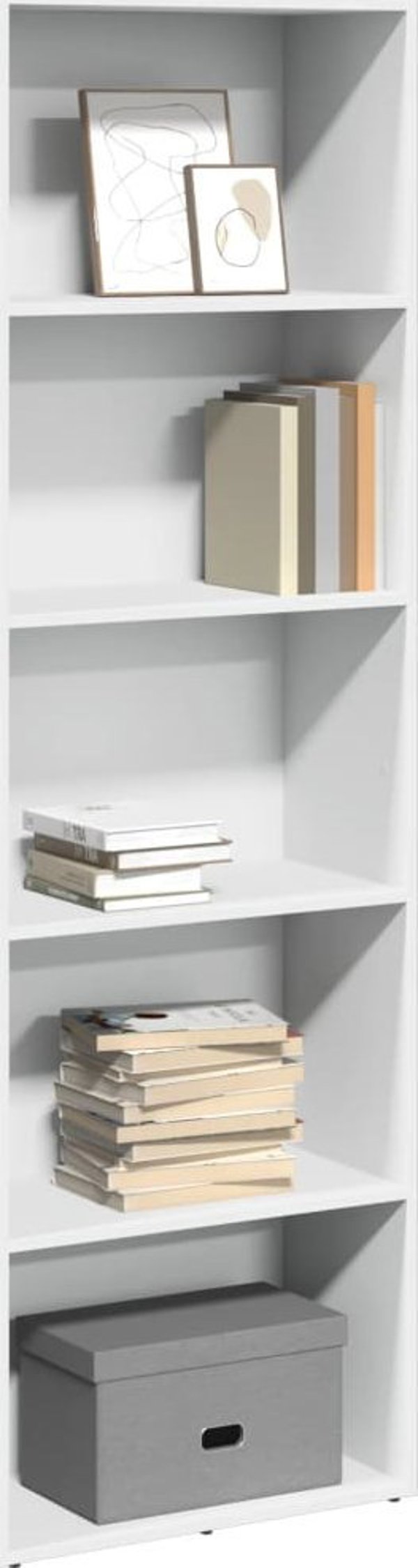 vidaXL Βιβλιοθήκη λευκή 60x30x189 cm, υλικό ξύλινης προέλευσης