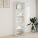 vidaXL Βιβλιοθήκη λευκή 60x30x189 cm, υλικό ξύλινης προέλευσης