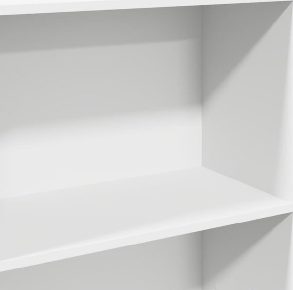 vidaXL Βιβλιοθήκη λευκή 60x30x189 cm, υλικό ξύλινης προέλευσης