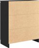 vidaXL Συρταριέρα, Μαύρη Δρυς, 71x35x84 εκ., από Κολλητό Ξύλο