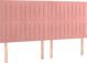 vidaXL Κεφαλάρες για κρεβάτι, 4 τεμ., ροζ, 100x5x78/88 εκ., βελούδο