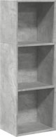vidaXL Βιβλιοθήκη απόχρωσης τσιμέντου, 40x30x114 εκ.