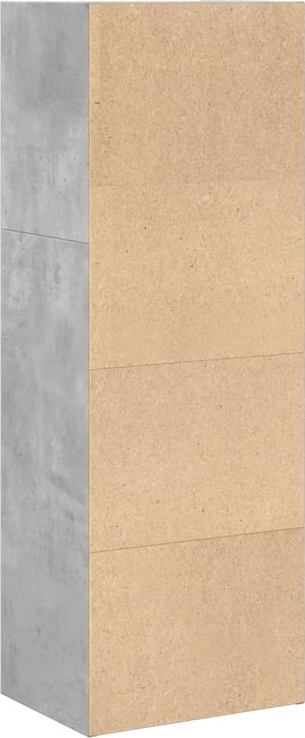 vidaXL Βιβλιοθήκη απόχρωσης τσιμέντου, 40x30x114 εκ.