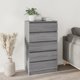 vidaXL Κομπότα γκρι δρυς Sonoma, 60x36x103 εκ., από συνθετικό ξύλο