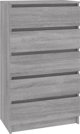 vidaXL Κομπότα γκρι δρυς Sonoma, 60x36x103 εκ., από συνθετικό ξύλο