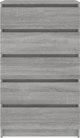 vidaXL Κομπότα γκρι δρυς Sonoma, 60x36x103 εκ., από συνθετικό ξύλο