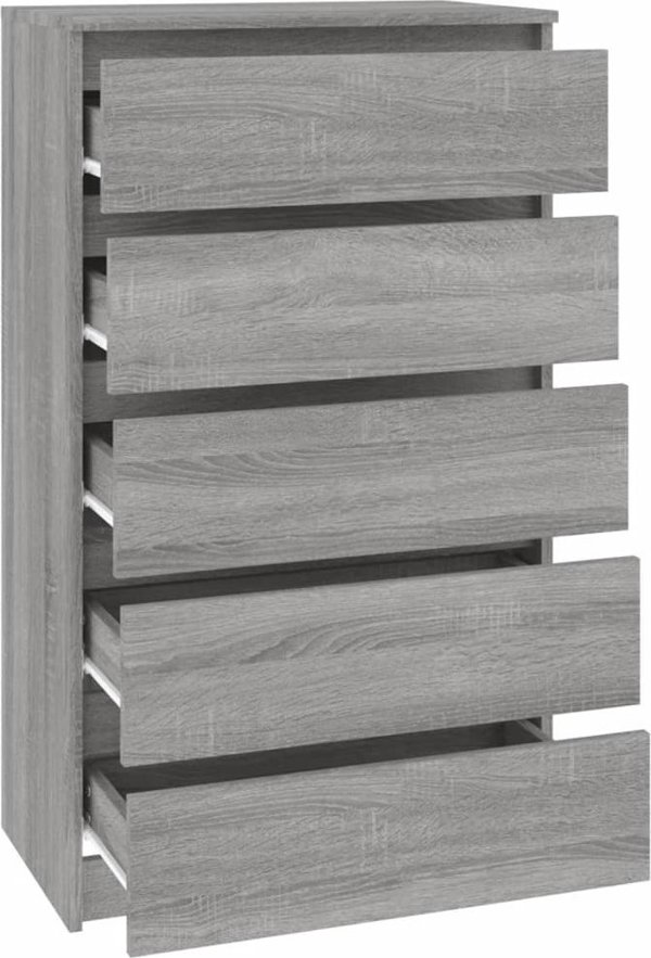 vidaXL Κομπότα γκρι δρυς Sonoma, 60x36x103 εκ., από συνθετικό ξύλο