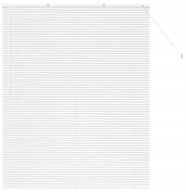 vidaXL Βενετικές περσίδες Λευκό 175 x 140 cm από αλουμίνιο