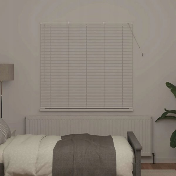 vidaXL Βενετικές περσίδες Λευκό 175 x 140 cm από αλουμίνιο