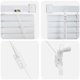 vidaXL Βενετικές περσίδες Λευκό 175 x 140 cm από αλουμίνιο