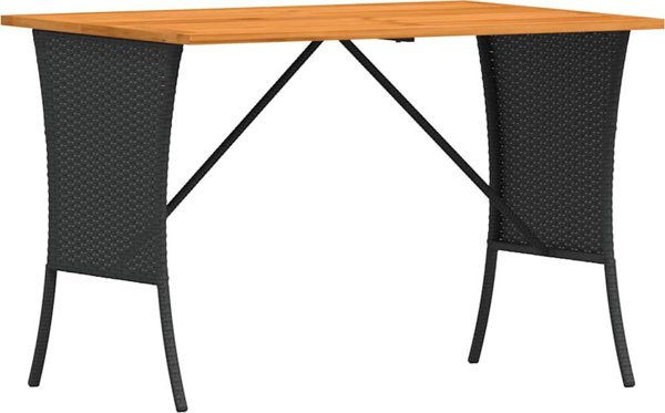 vidaXL Σετ Επίπλων Κήπου 4 Τεμαχίων από Rattan PE με Μαξιλάρια, Μαύρο