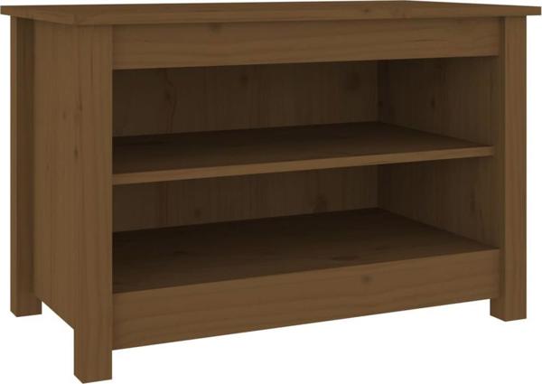 vidaXL Ντουλάπι παπουτσιών, μέλι καφέ, 70x38x45,5 cm, ξύλο πεύκου