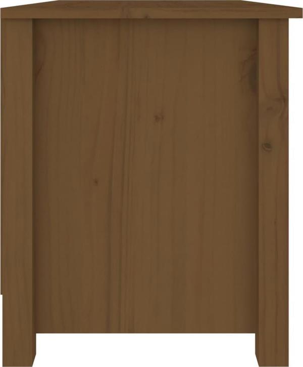 vidaXL Ντουλάπι παπουτσιών, μέλι καφέ, 70x38x45,5 cm, ξύλο πεύκου