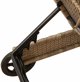 vidaXL Lezak na kolkach z poduszka beige polirattan