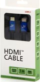 Καλώδιο HDMI 2.1 NoName Ultra High Speed, 8K@60Hz, 48Gbps, Επιχρυσωμένες Συνδέσεις, Αλουμινένιο Περίβλημα, 1m, Μπλε