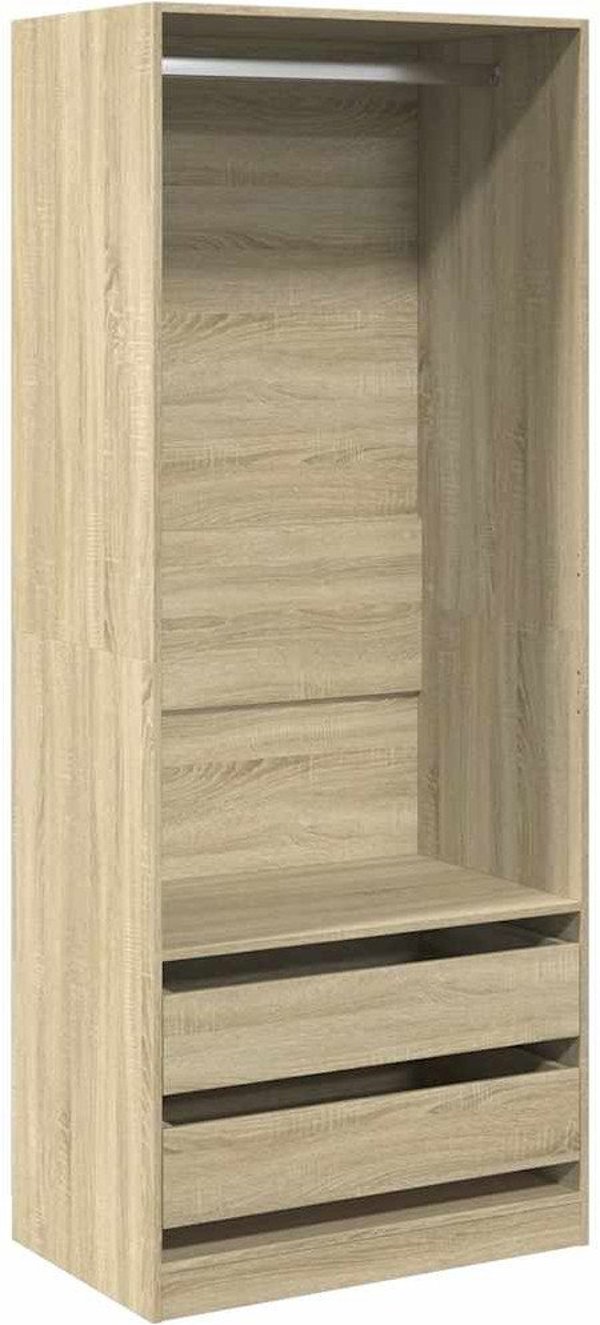 vidaXL Ντουλάπα Ρούχων 80x50x200 εκ. από Ξύλο Δρυς Σονόμα