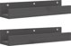 vidaXL Τοίχου ράφια, 2 τεμ., γκρι, 50x12x9 εκ., ξύλο πεύκου