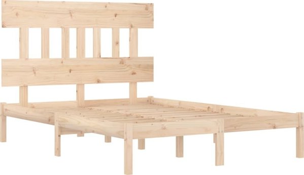 vidaXL Πλαίσιο κρεβατιού από μασίφ ξύλο 200x200 cm