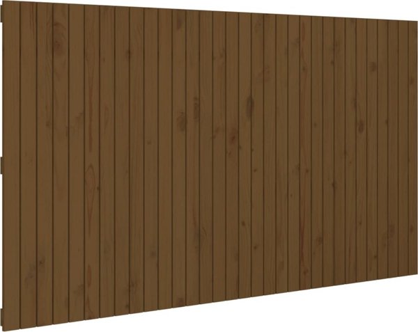 vidaXL Κεφαλάρι κρεβατιού, μέλι καφέ, 204x3x110 εκ., πεύκο