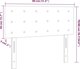 vidaXL Zaglowek do lozka me LED, leuko, 80x5x78/88 cm, texnito dela