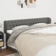 vidaXL Κεφαλάρι uszak, σκούρο γκρι, 183x23x78/88 εκ, ύφασμα