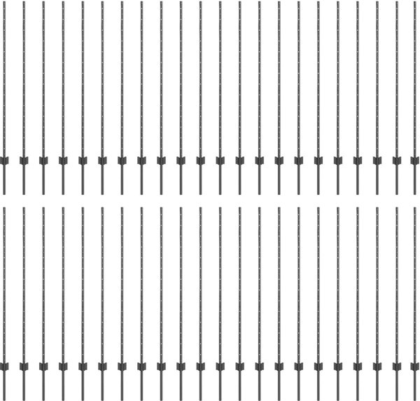 vidaXL Σετ 88 Στύλοι Περίφραξης U-Channel 180 cm, Γκρι Χάλυβας