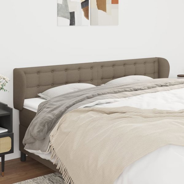 vidaXL Κεφαλάρι uszak taupe 163x23x78/88 cm από ύφασμα