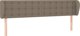 vidaXL Κεφαλάρι uszak taupe 163x23x78/88 cm από ύφασμα