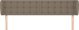 vidaXL Κεφαλάρι uszak taupe 163x23x78/88 cm από ύφασμα