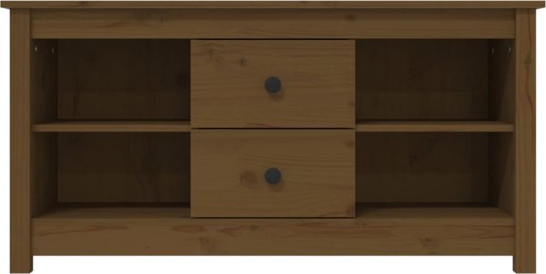 vidaXL Szafka pod telewizor, miodowa, 103x36,5x52 cm, drewno sosnowe