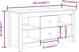 vidaXL Szafka pod telewizor, miodowa, 103x36,5x52 cm, drewno sosnowe
