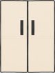 vidaXL Ντουλάπι για Παπούτσια, Κρεμ, 60x28x90 εκ., από Υλικό
