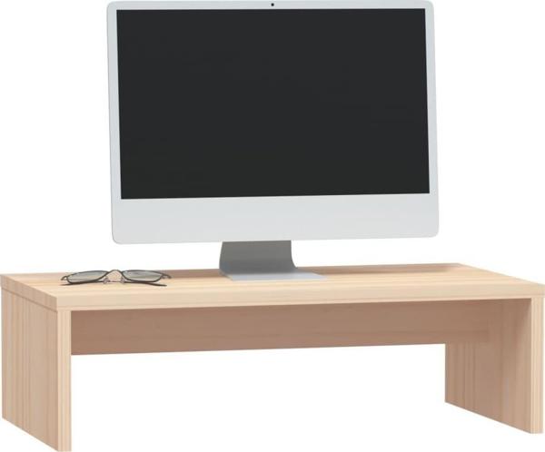 vidaXL vidaXL Podstawka na monitor, 50x27x15 cm, lite drewno sosnowe