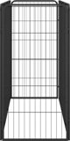 vidaXL Kojec dla psa, 8 paneli, czarny, 50x100 cm, stal