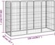 vidaXL Kojec dla psa, 8 paneli, czarny, 50x100 cm, stal