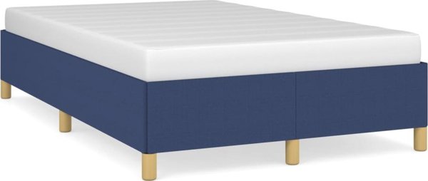 Κρεβατοκαμαρα μπλε 120x200 cm με υφασμάτινη επένδυση vidaXL