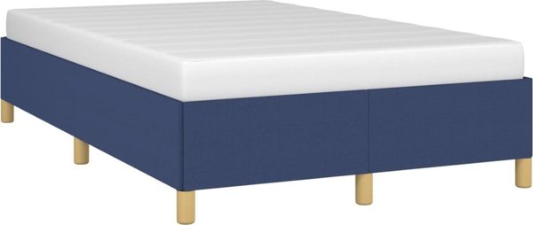 Κρεβατοκαμαρα μπλε 120x200 cm με υφασμάτινη επένδυση vidaXL