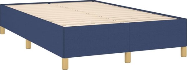 Κρεβατοκαμαρα μπλε 120x200 cm με υφασμάτινη επένδυση vidaXL