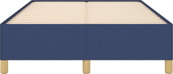Κρεβατοκαμαρα μπλε 120x200 cm με υφασμάτινη επένδυση vidaXL