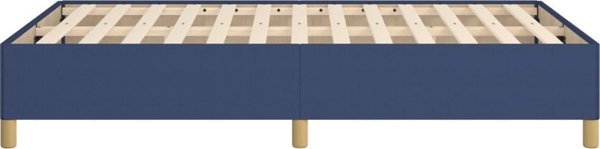Κρεβατοκαμαρα μπλε 120x200 cm με υφασμάτινη επένδυση vidaXL