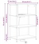 vidaXL Κομοδίνο καφέ δρυς 55 x 31 x 76 cm