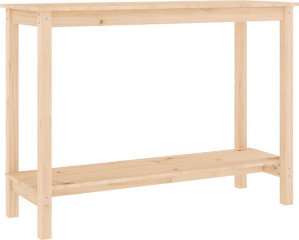 vidaXL vidaXL Stolik konsolowy, 110x40x80 cm, lite drewno sosnowe