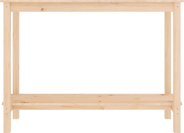 vidaXL vidaXL Stolik konsolowy, 110x40x80 cm, lite drewno sosnowe