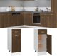 vidaXL Κάτω ντουλάπι με συρτάρι, καφέ δρυς, 30x46x81,5 εκ.