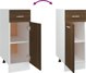 vidaXL Κάτω ντουλάπι με συρτάρι, καφέ δρυς, 30x46x81,5 εκ.