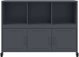 vidaXL Szafka, antracytowa, 100,5x39x72 cm, stal
