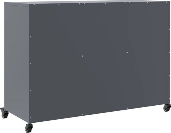 vidaXL Szafka, antracytowa, 100,5x39x72 cm, stal