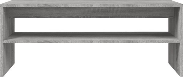 vidaXL Τραπεζάκι καφέ, γκρι δρυς σονόμα, 100x40x40 cm