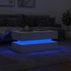 vidaXL Stolik kawowy z oswietleniem LED, bialy, 90x50x40 cm